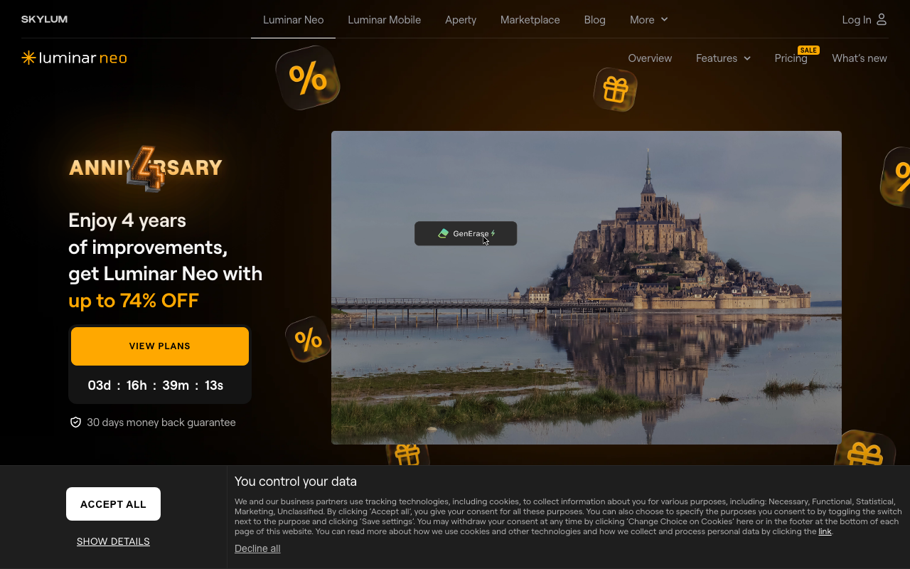 Skylum.com product screenshot