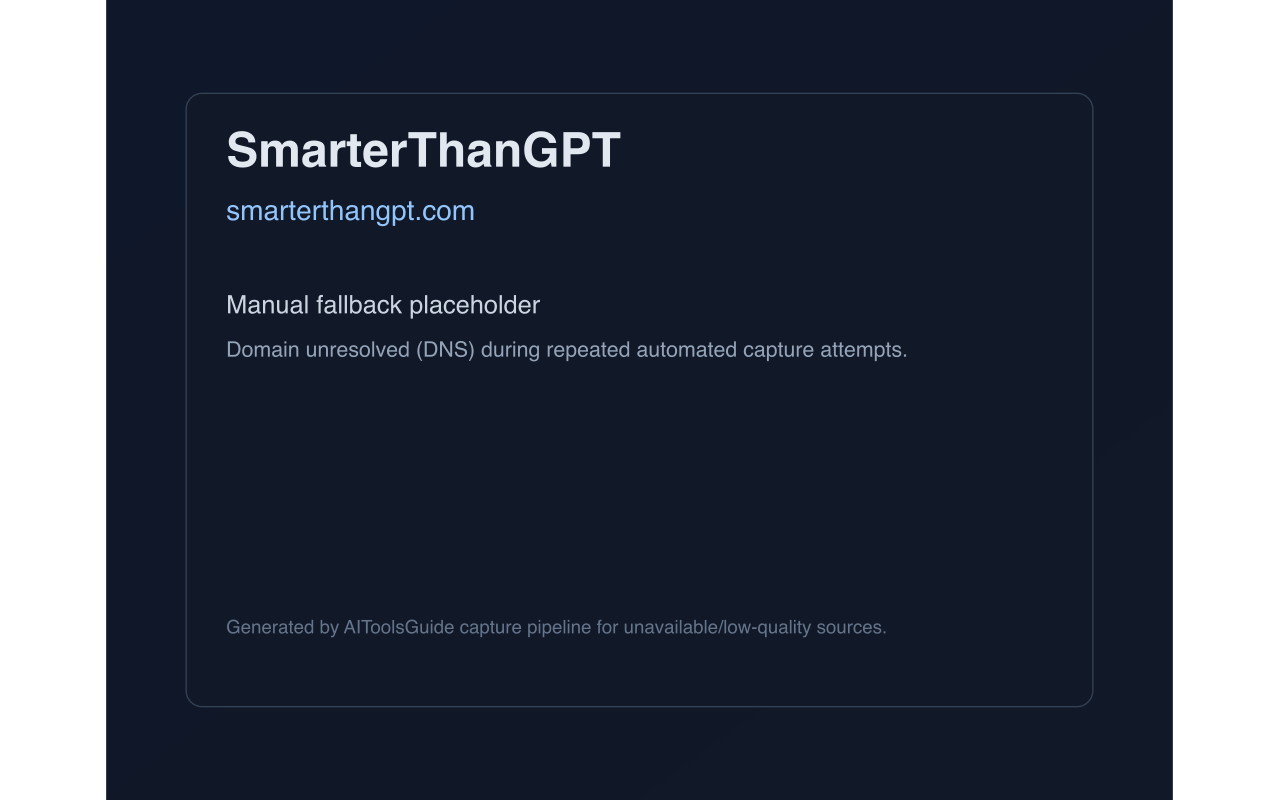 Smarterthangpt.com product screenshot