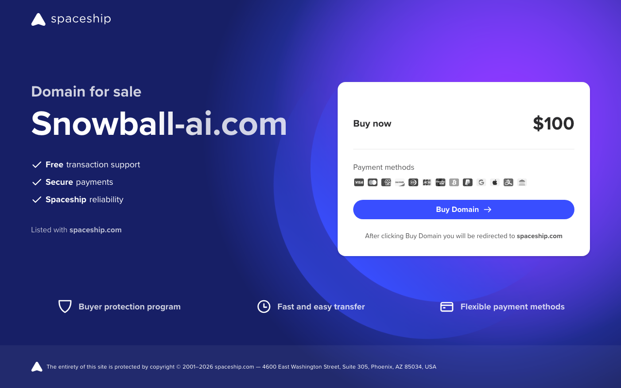 Snowball AI product screenshot