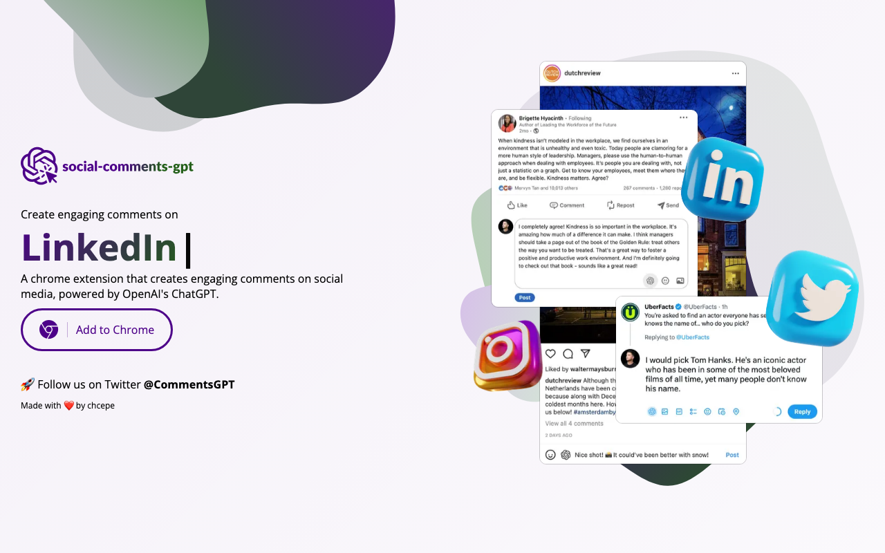 Social-comments-gpt.com product screenshot