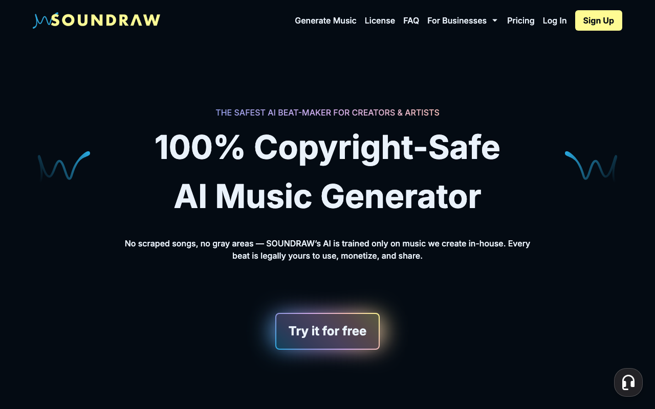 Soundraw.io product screenshot