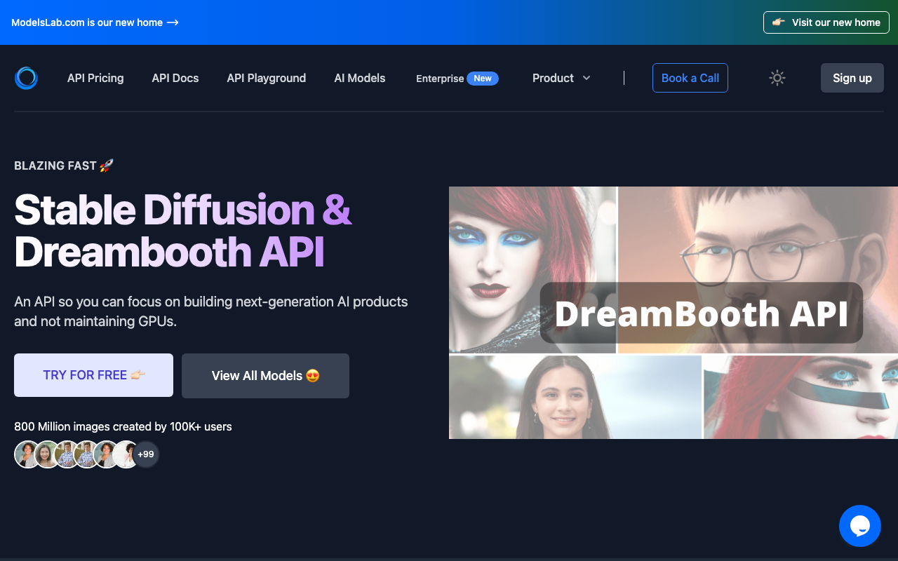 Stablediffusionapi.com product screenshot