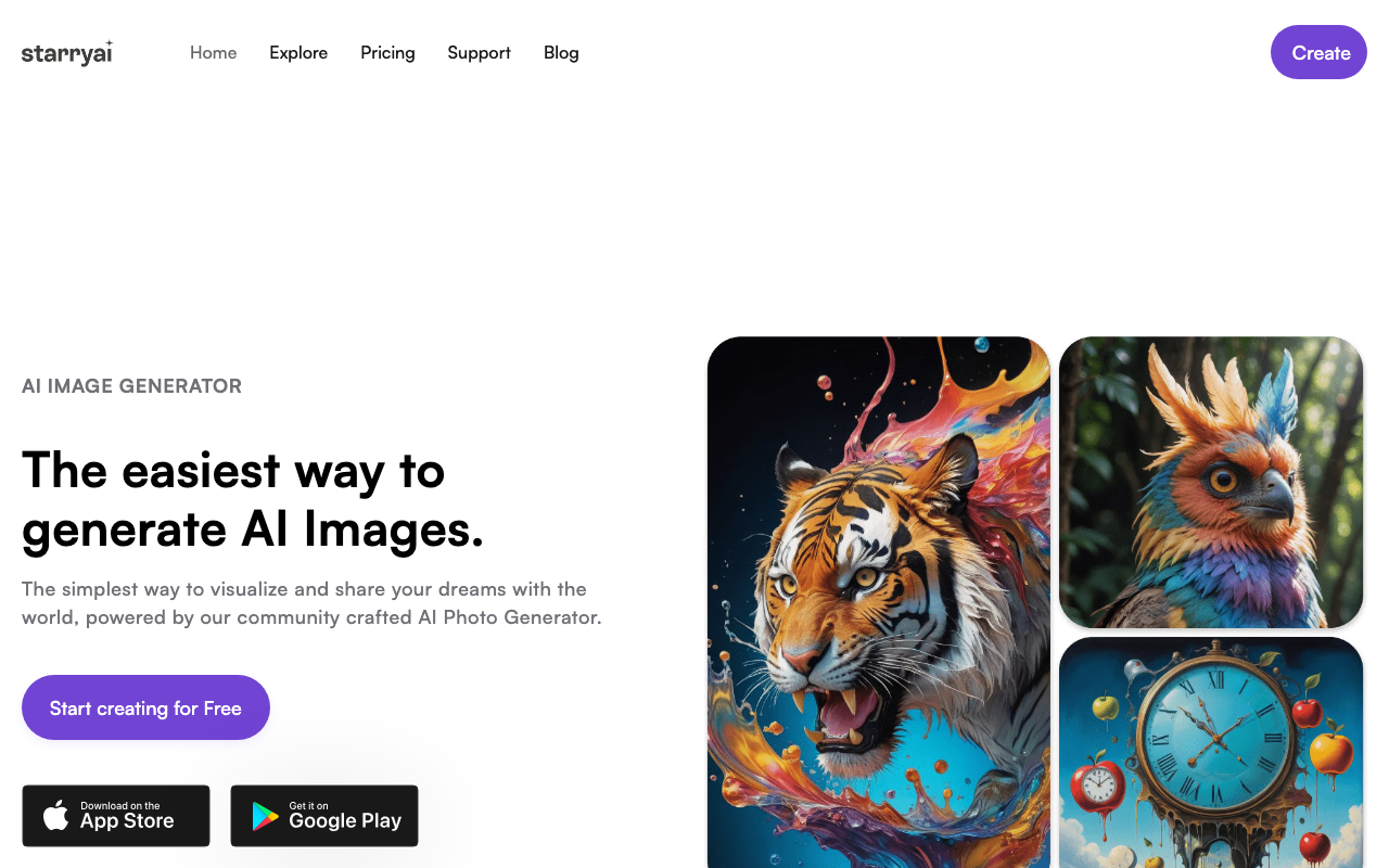 starryai product screenshot