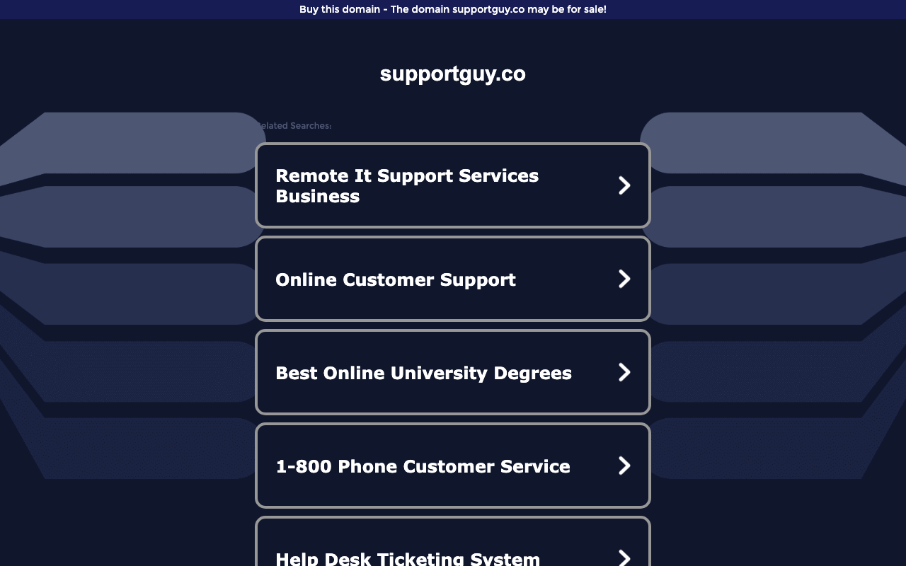 SupportGuy product screenshot