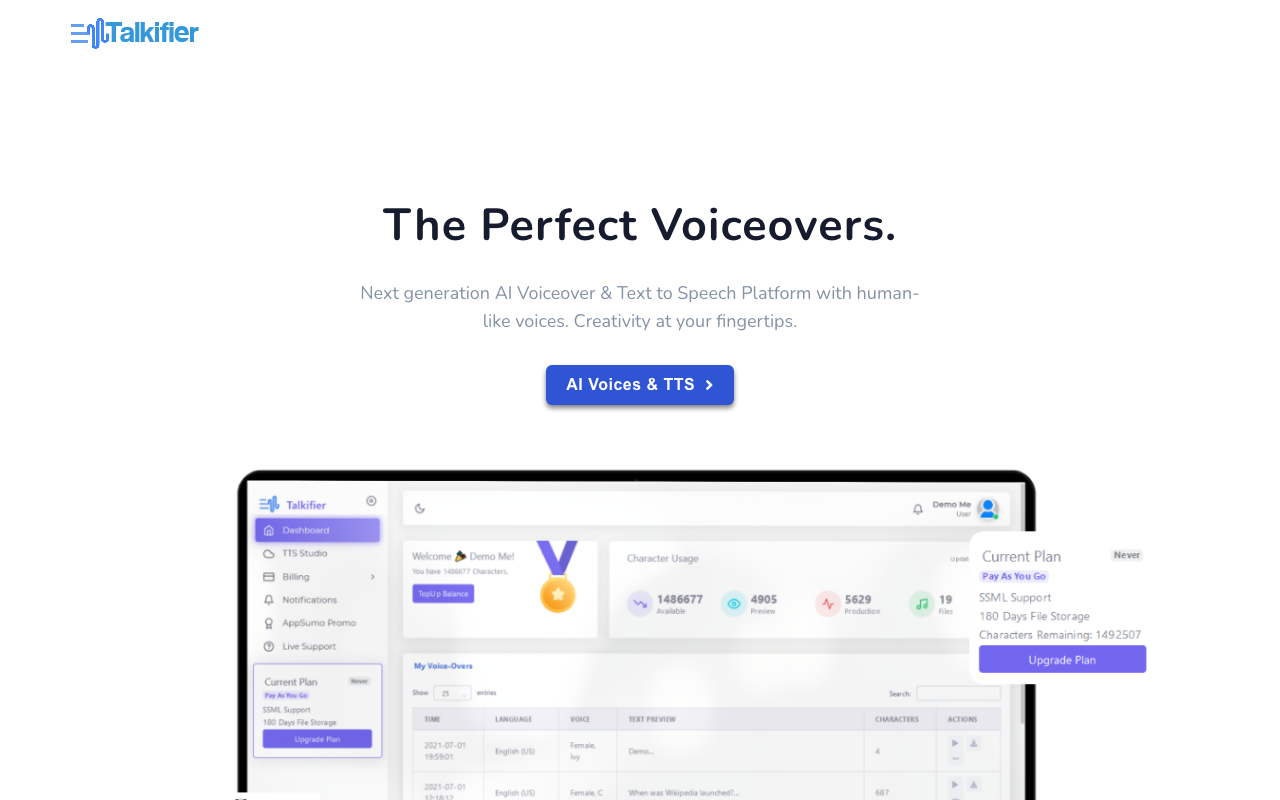 Talkifier product screenshot