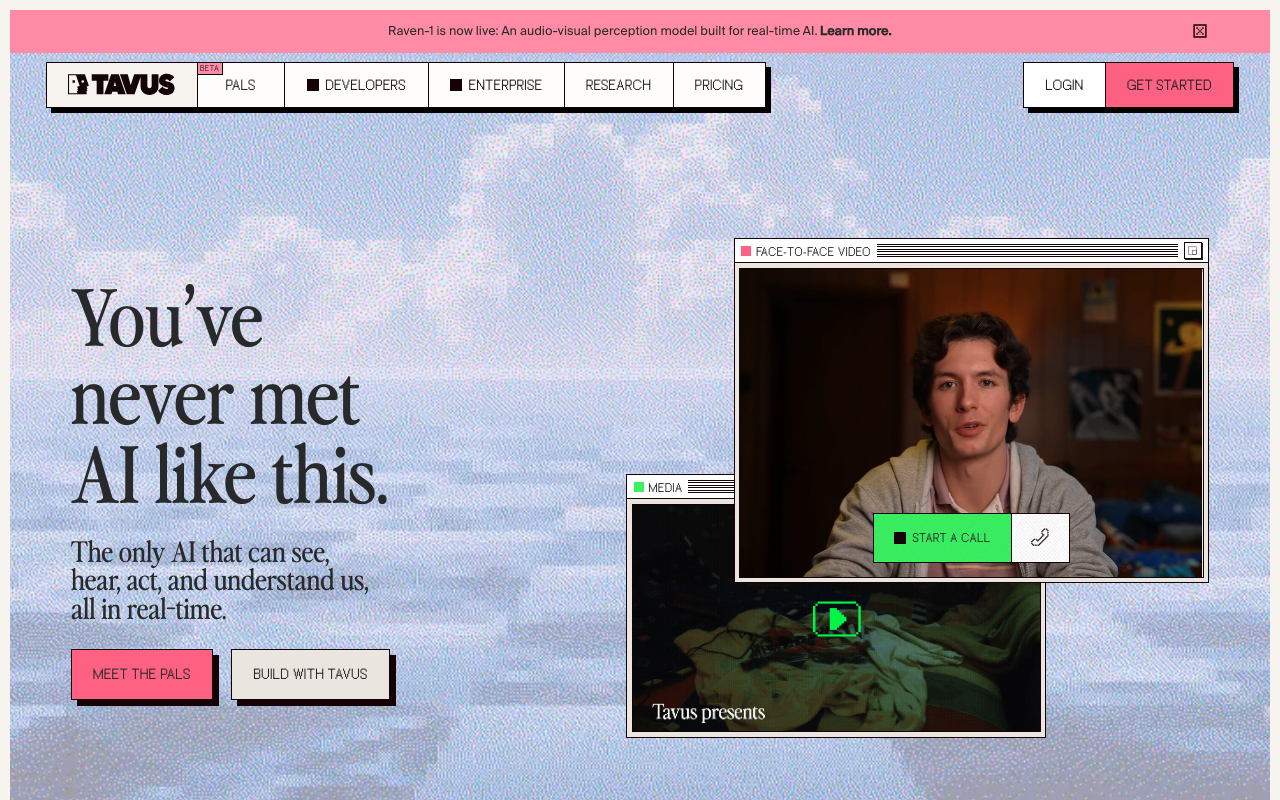 Tavus product screenshot