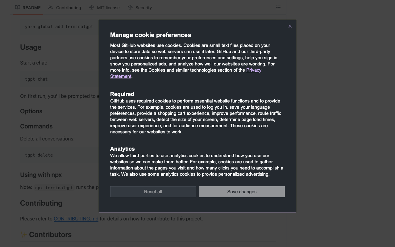 TerminalGPT product screenshot