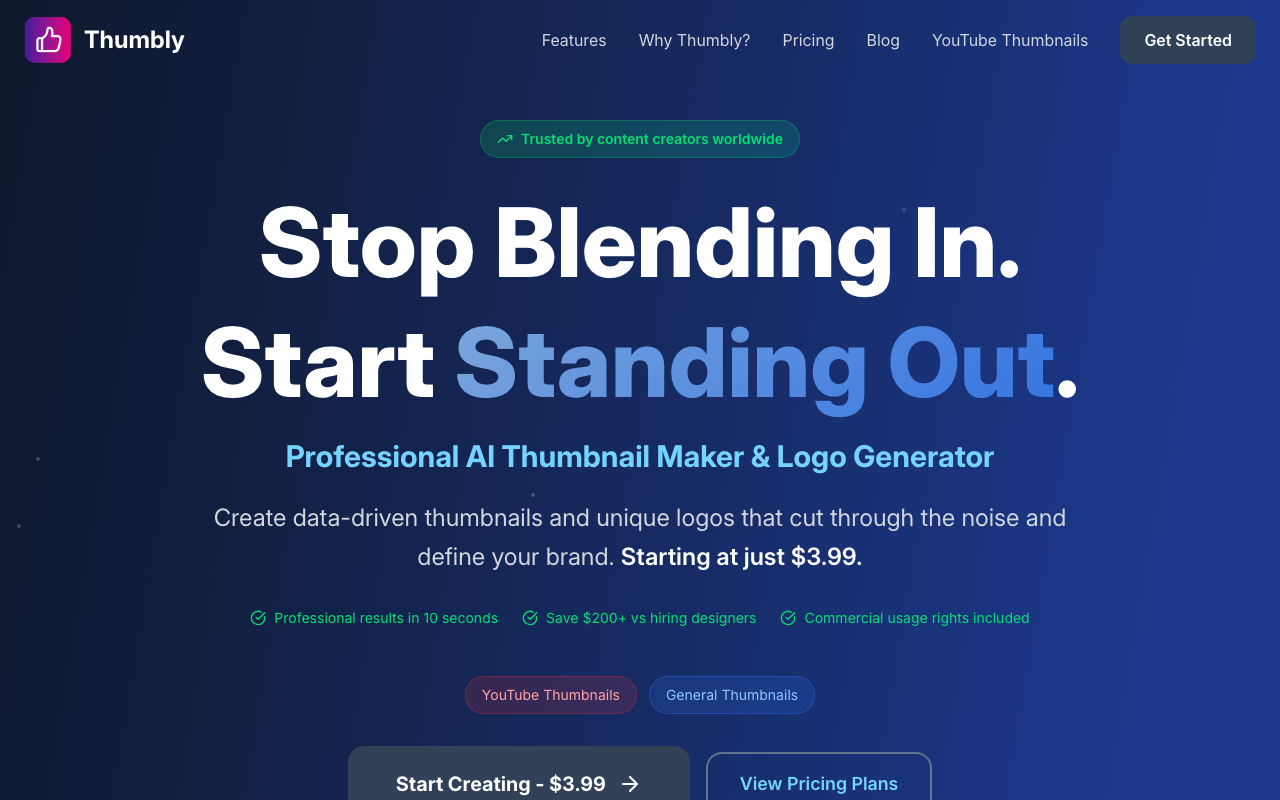 Thumbly product screenshot