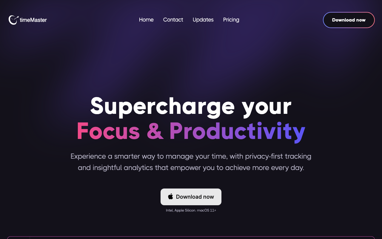 Timemaster.ai product screenshot
