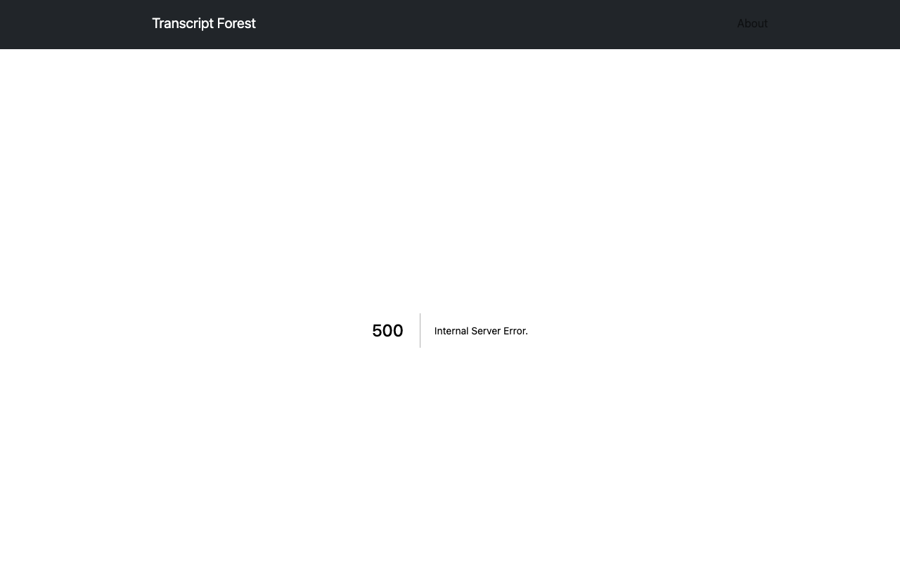 Transcriptforest.com product screenshot