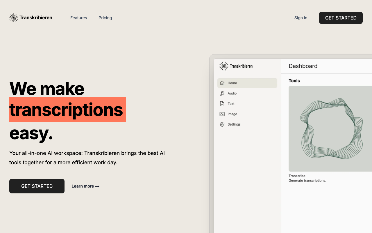 transkribieren product screenshot