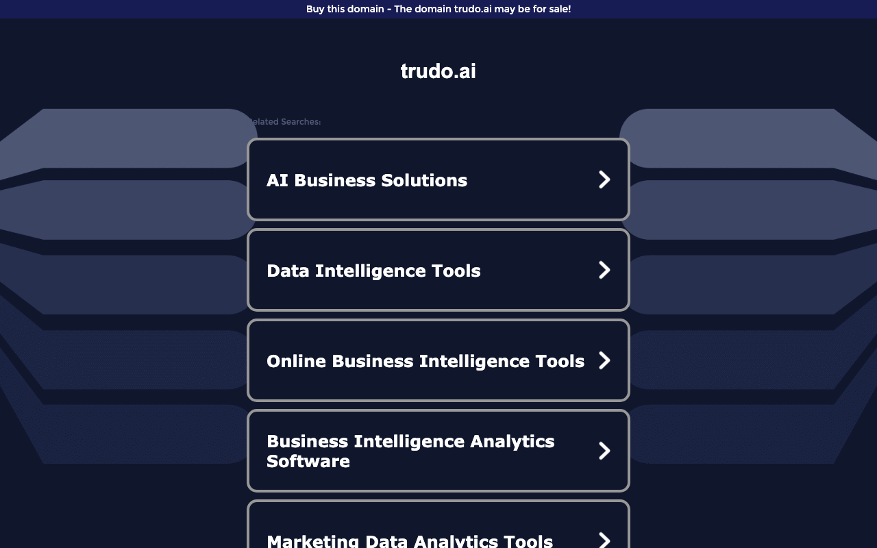 Trudo AI product screenshot