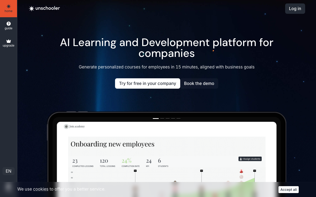 Unschooler.me product screenshot