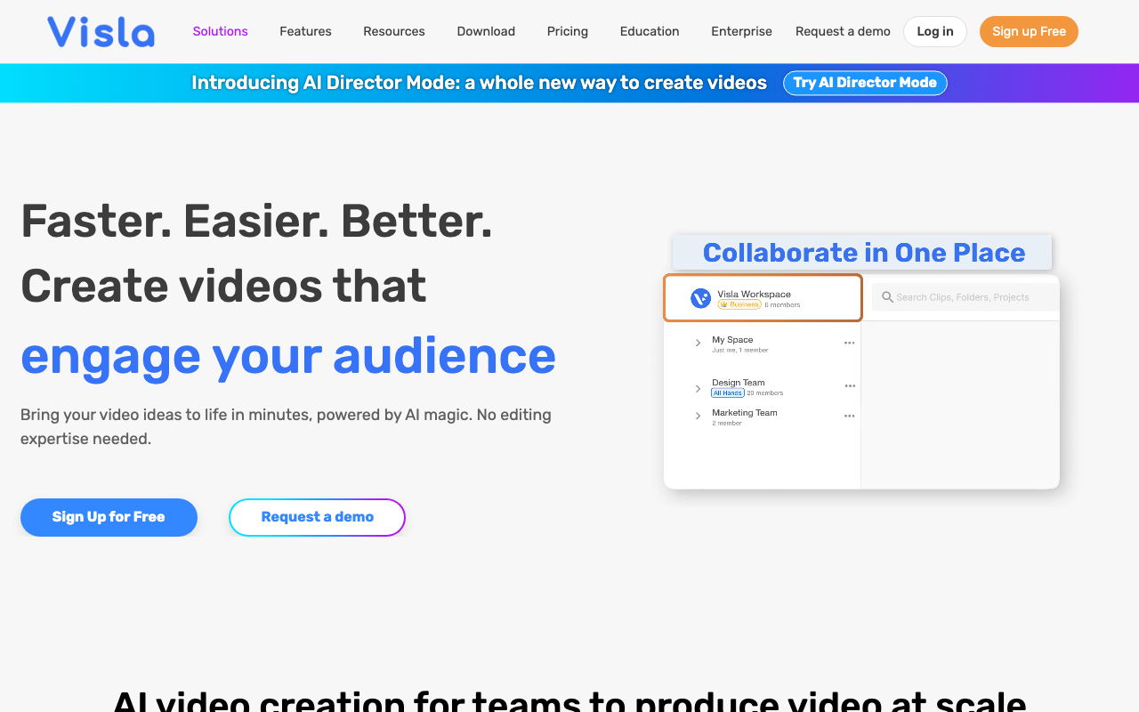Visla product screenshot