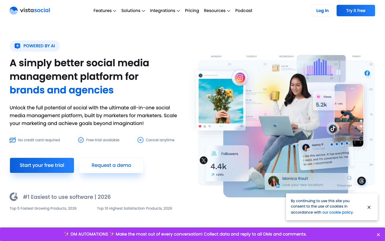 Vista Social product screenshot