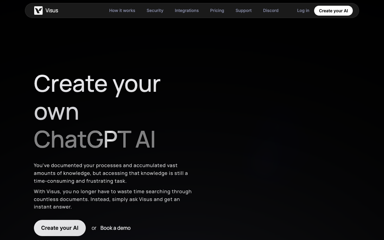 Visus product screenshot
