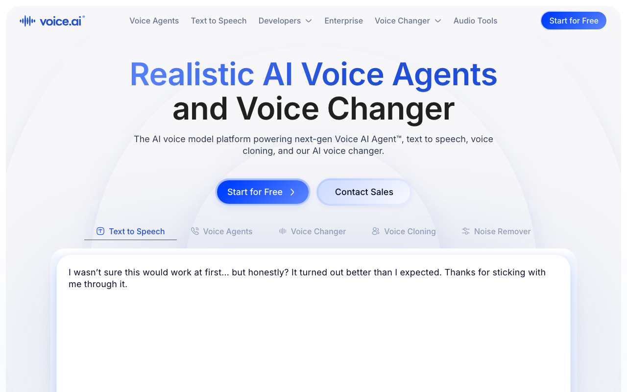 Voice.ai product screenshot