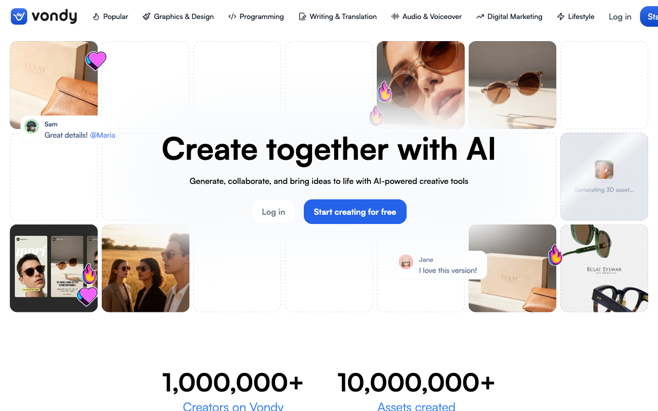 Vondy product screenshot