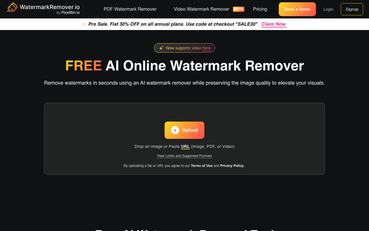 Watermarkremover.io product screenshot