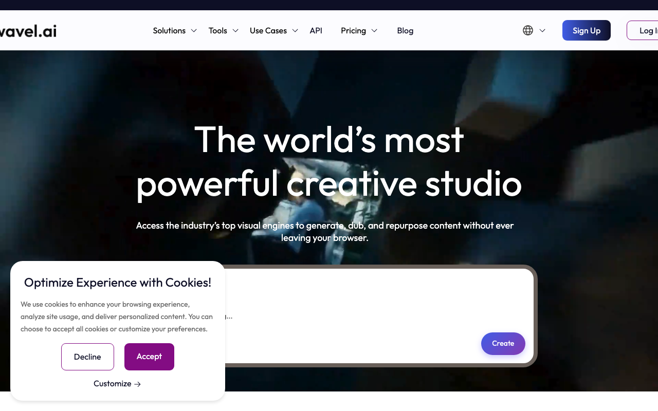 Wavel AI product screenshot