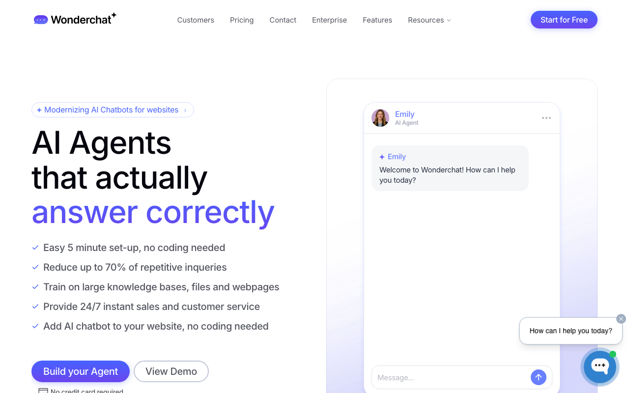 Wonderchat product screenshot