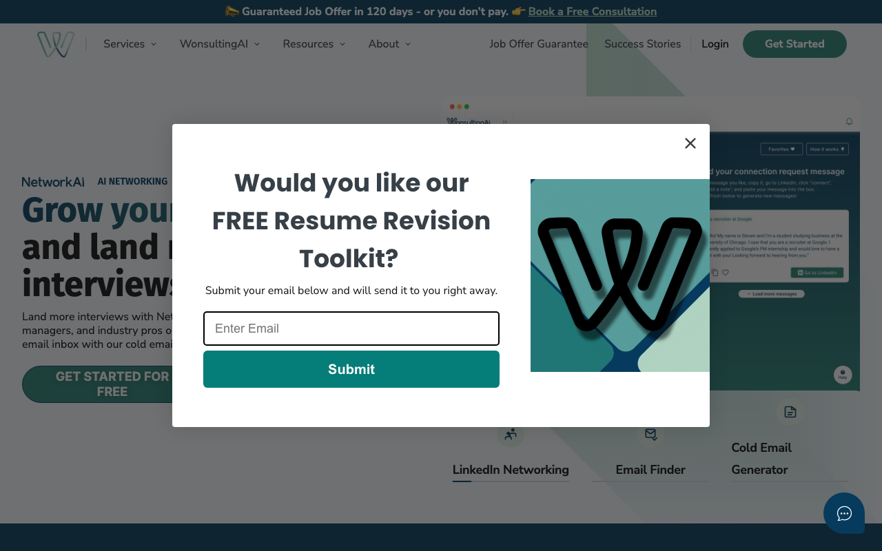 Wonsulting.com product screenshot