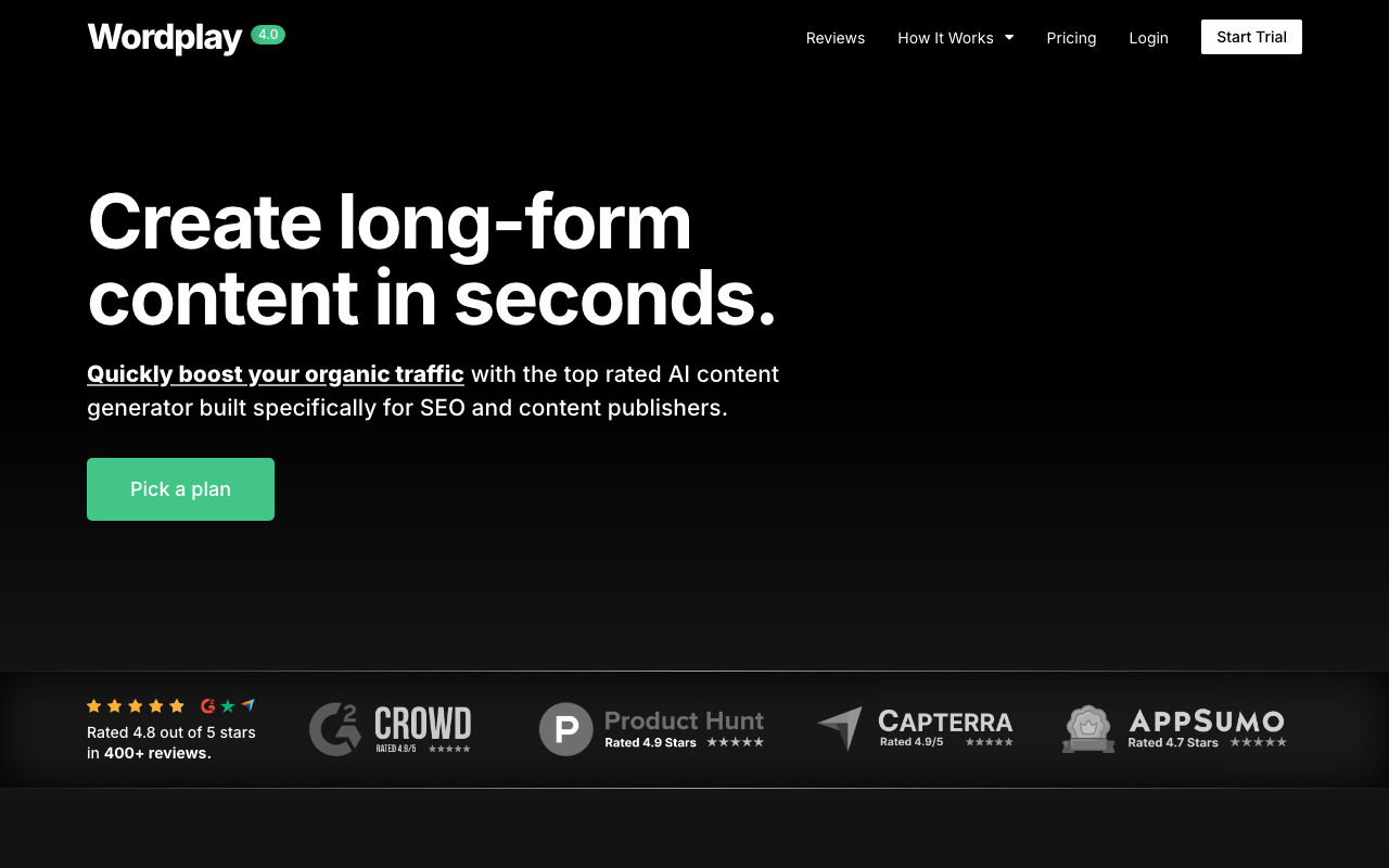 Wordplay.ai product screenshot