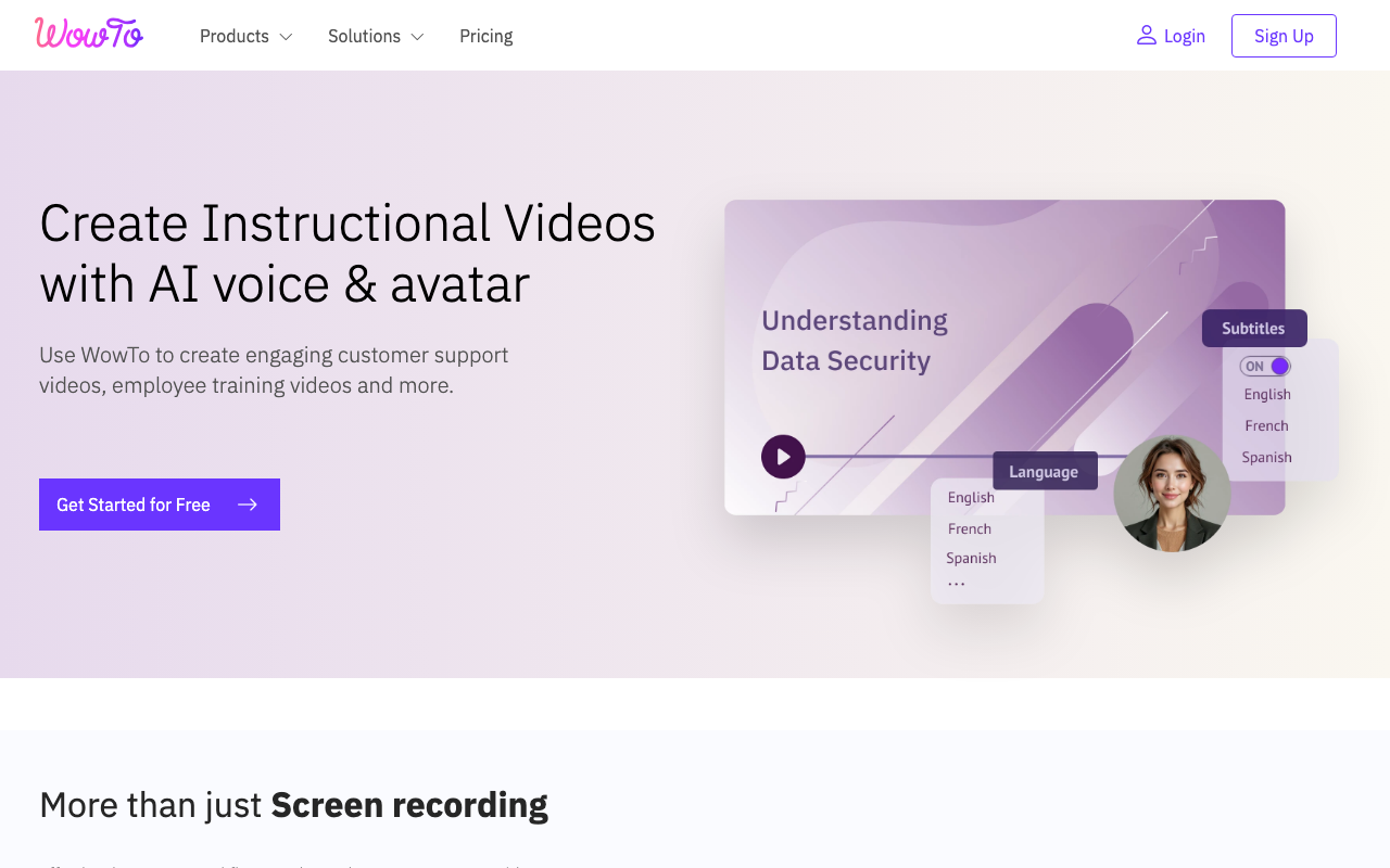 WowTo product screenshot