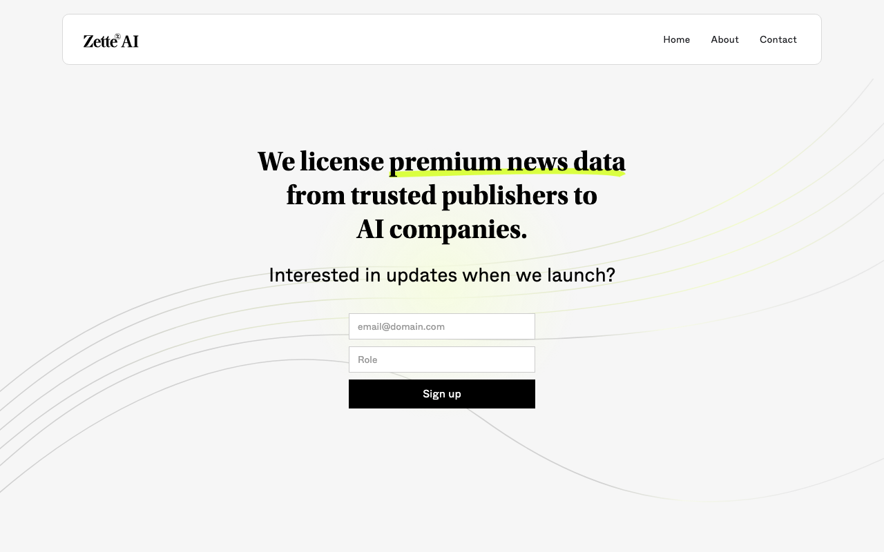 Zette product screenshot