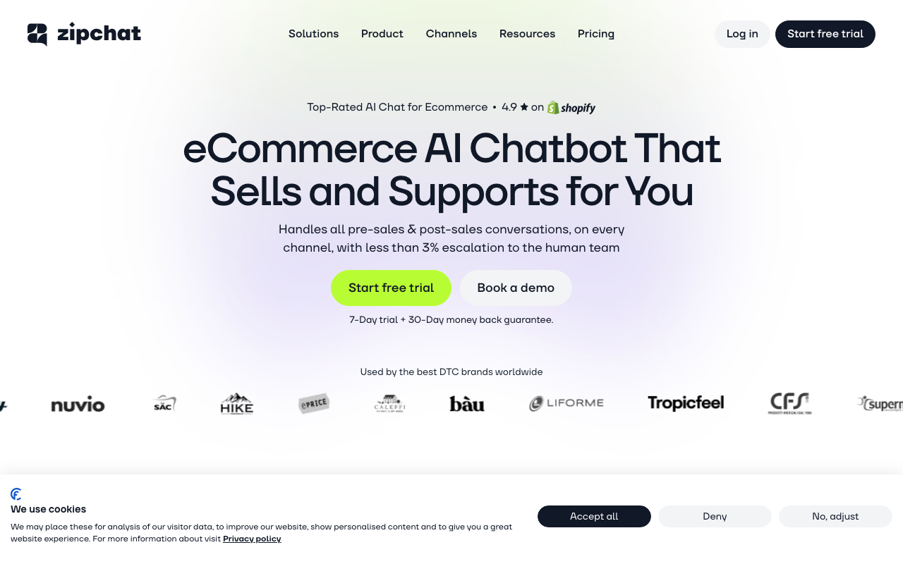 ZipChat product screenshot