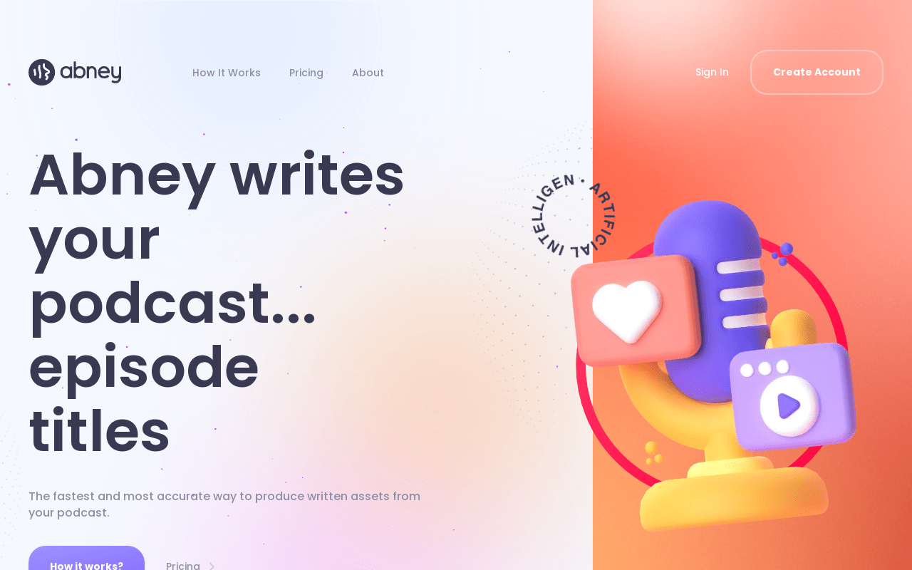 Abney product screenshot