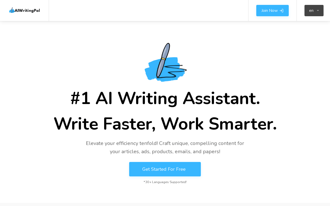 AIWritingPal product screenshot