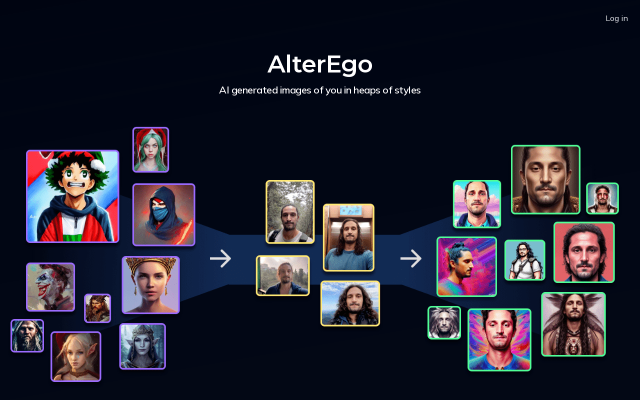 AlterEgo product screenshot