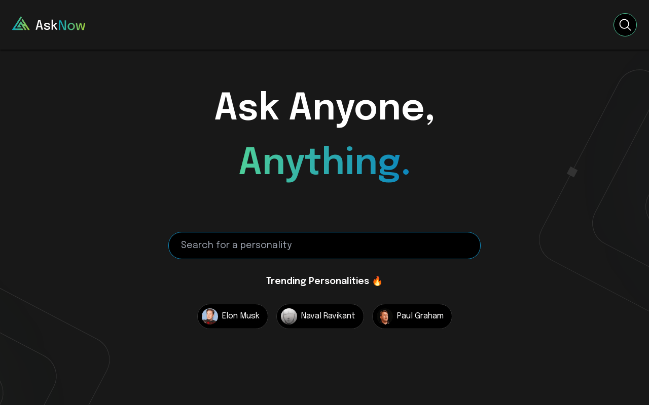 AskNow product screenshot