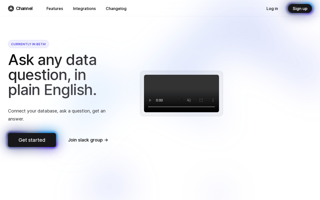 Channel product screenshot