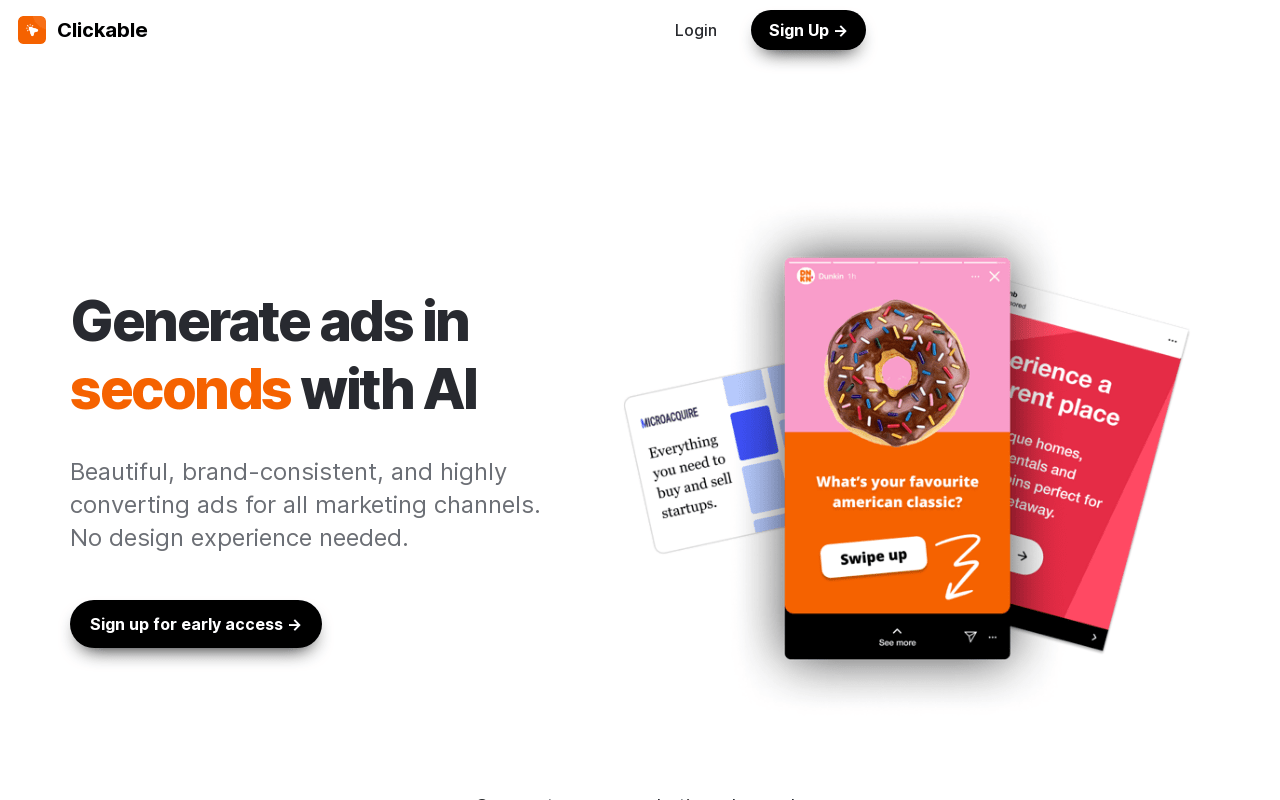 Clickable.so product screenshot