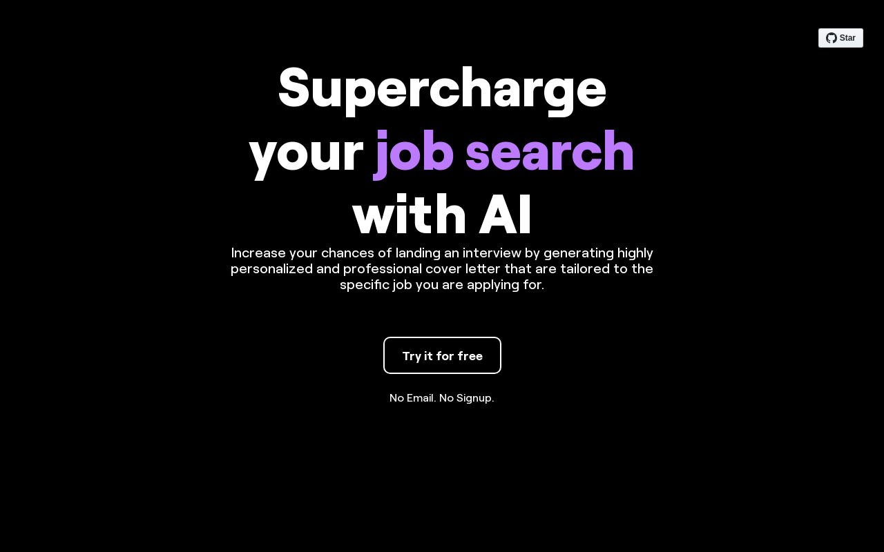 Cover-letter-generator-alpha.vercel.app product screenshot