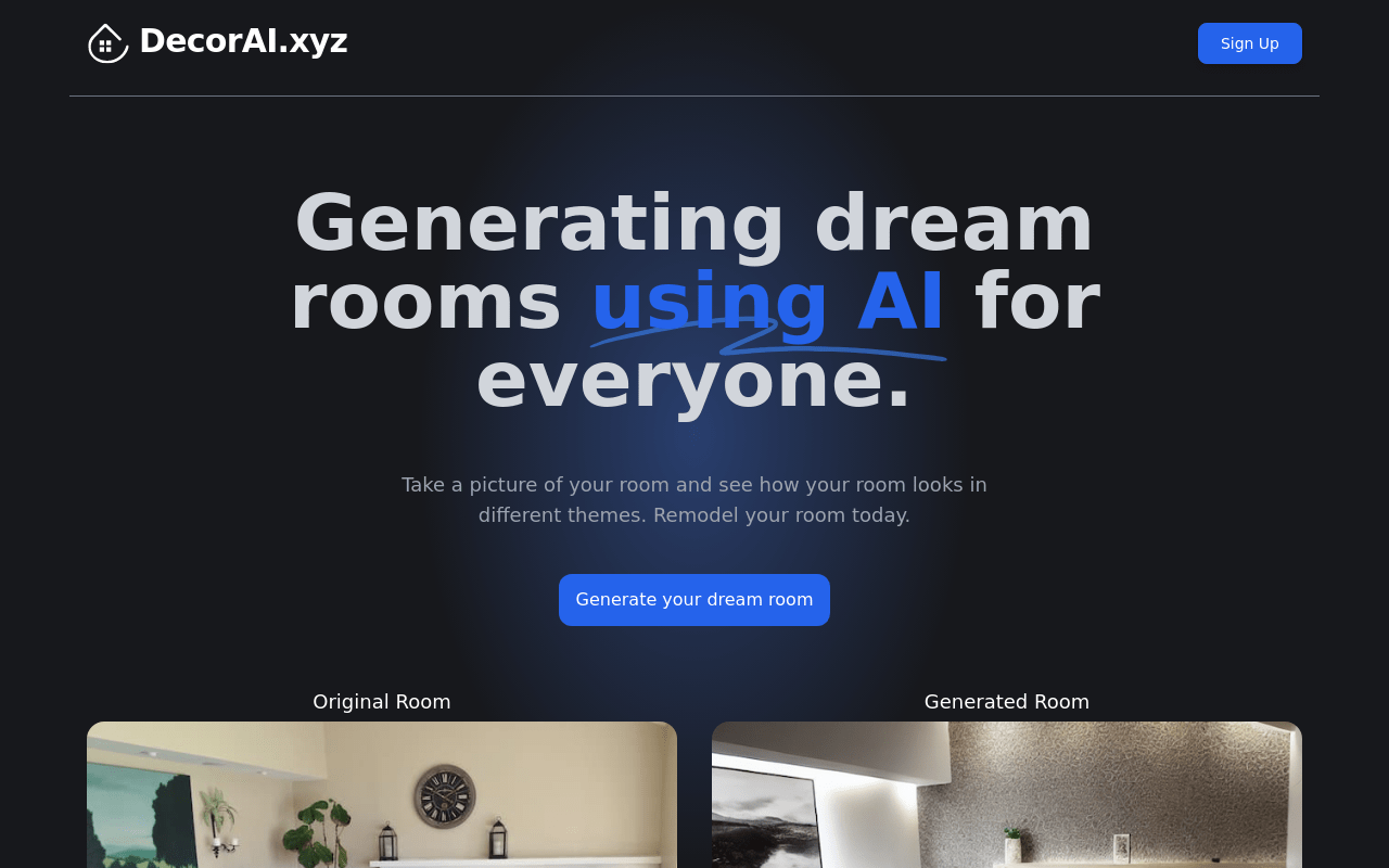 DecorAI product screenshot