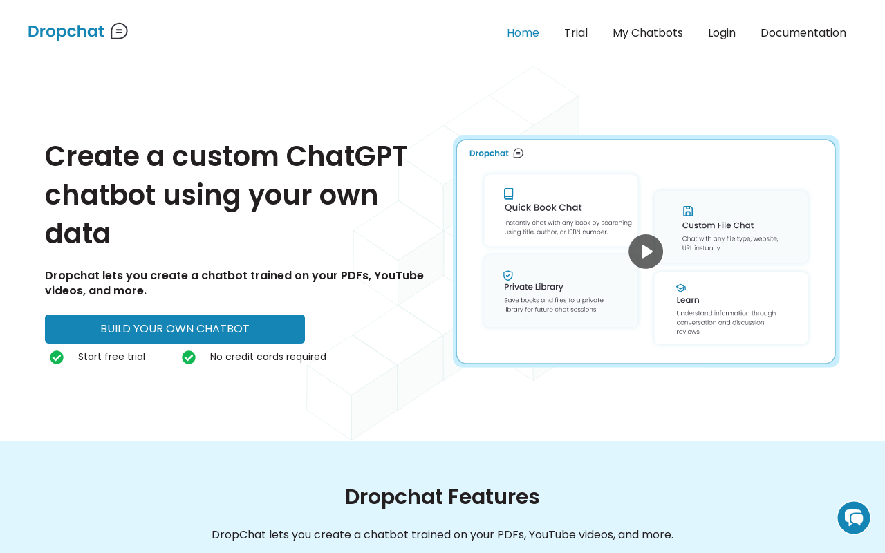 Dropchat product screenshot