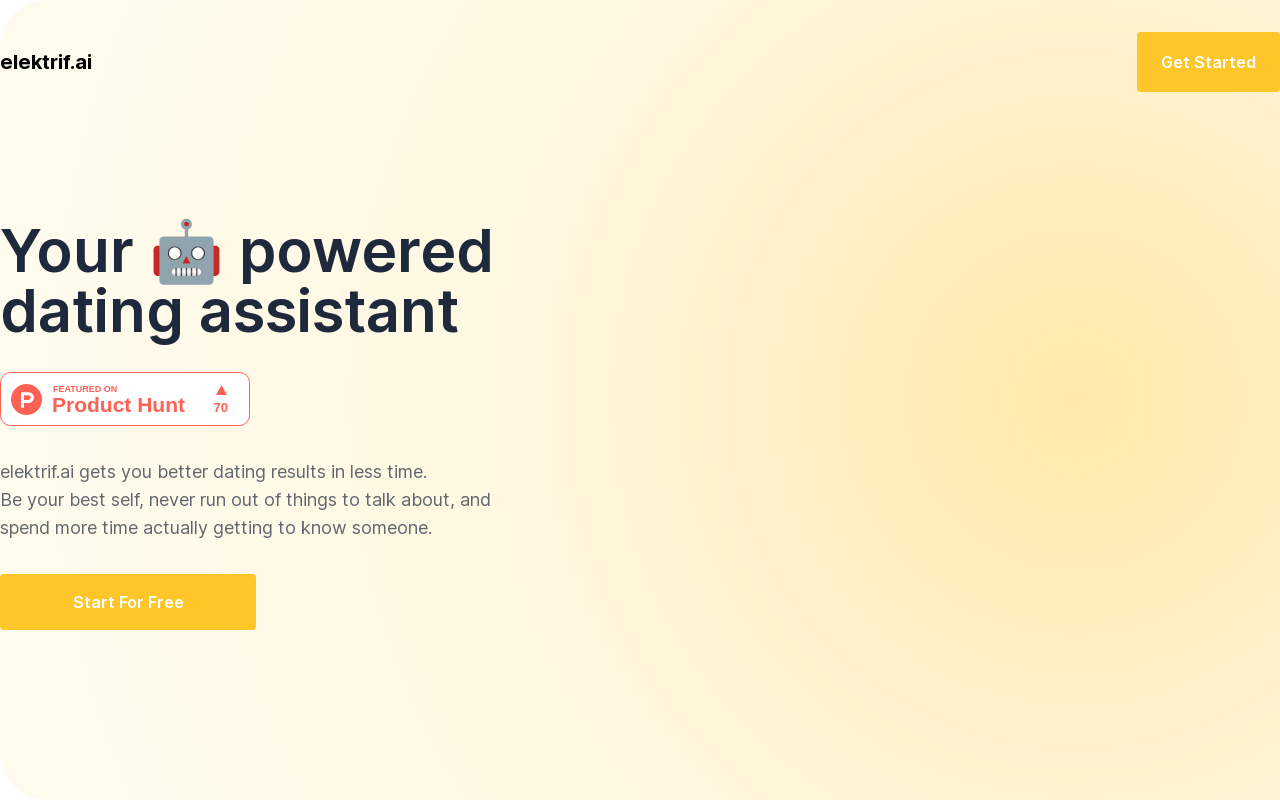 Elektrif.ai product screenshot