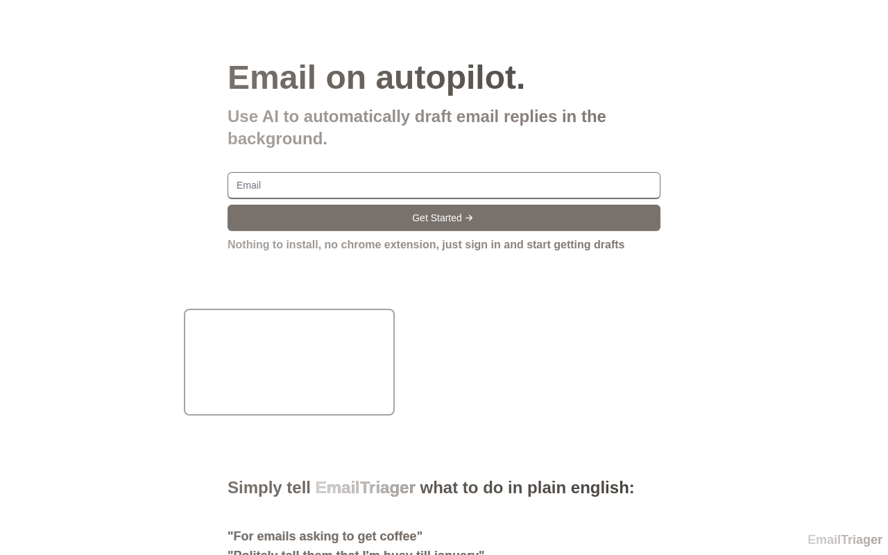 Emailtriager.com product screenshot