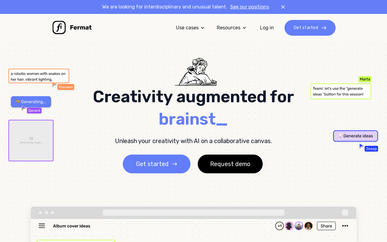 Fermat product screenshot
