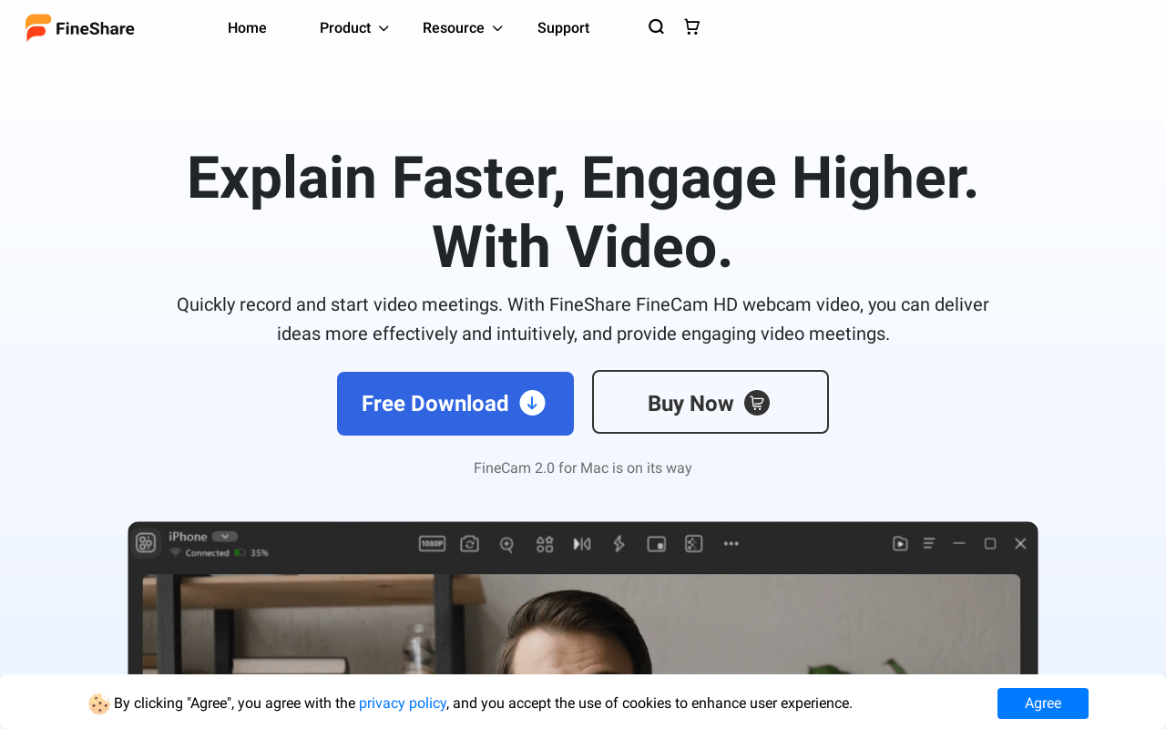 Fineshare.com product screenshot