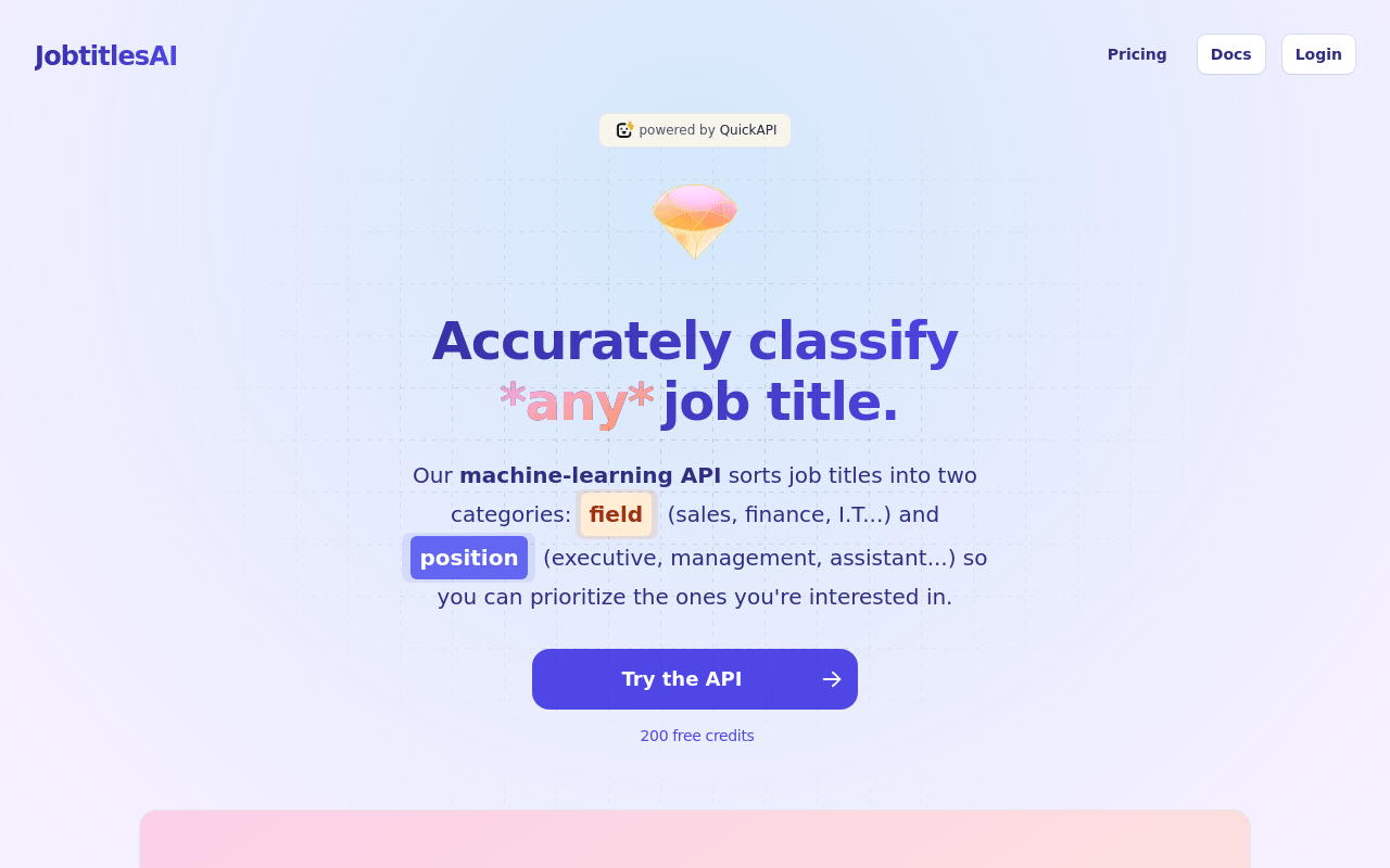 JobtitlesAI product screenshot