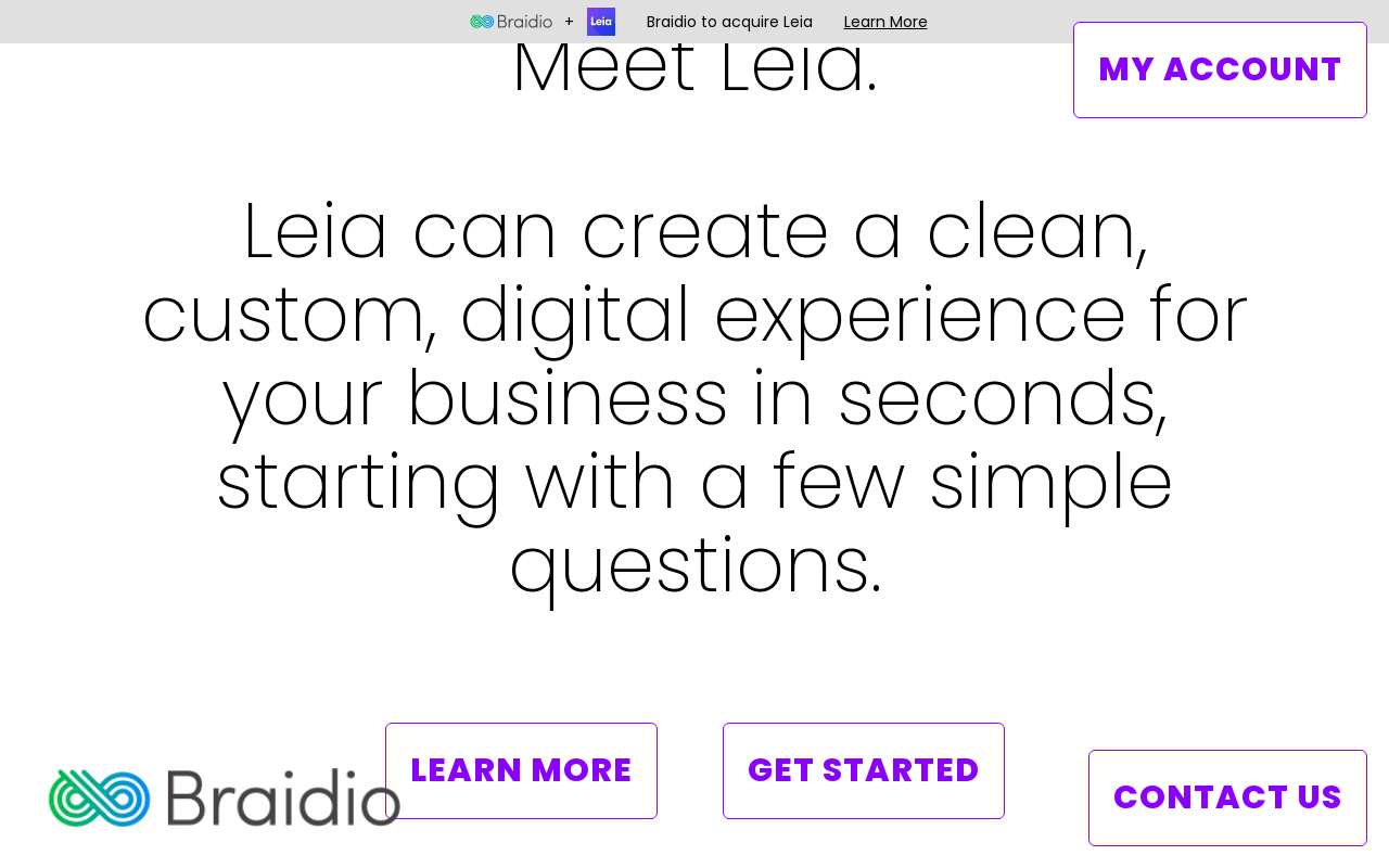 Leia product screenshot