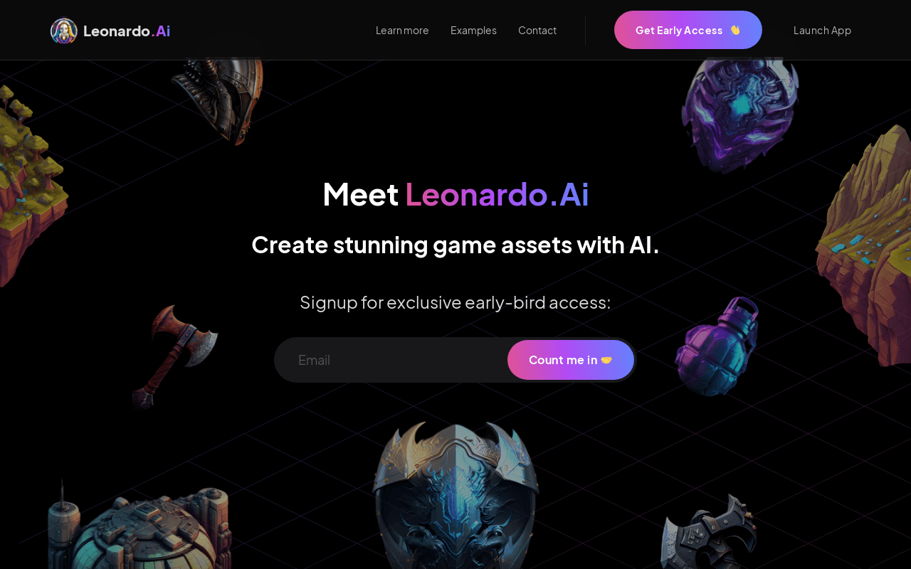Leonardo.ai product screenshot