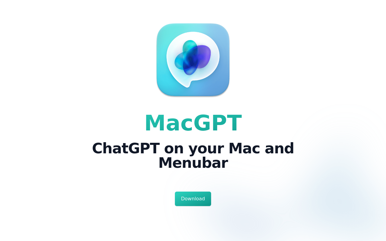 MacGPT – ChatGPT in your menubar product screenshot