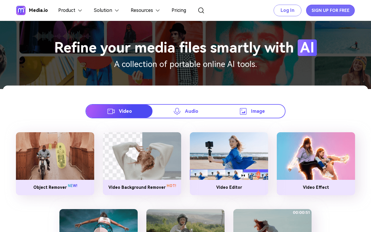 Media.io product screenshot