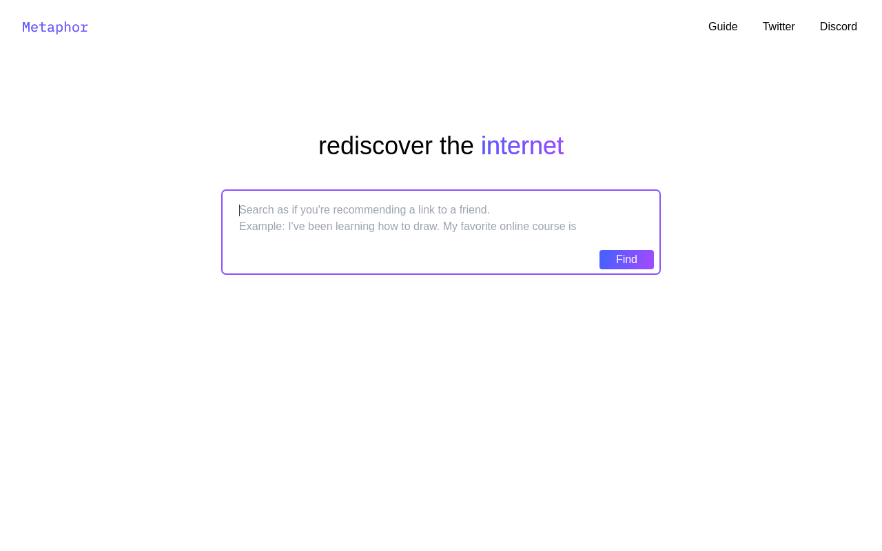 Metaphor product screenshot