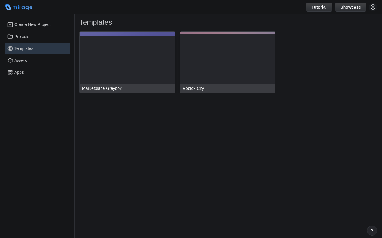 Mirage product screenshot